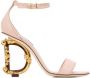 Dolce & Gabbana Sandalen met D hak Roze - Thumbnail 1