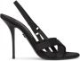 Dolce & Gabbana 105mm sandalen met gekruiste bandjes Zwart - Thumbnail 1