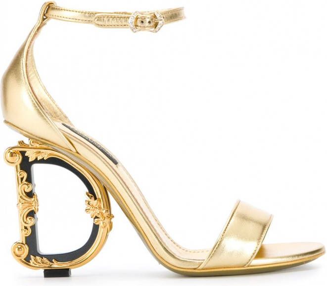Dolce & Gabbana Sandalen met hak Goud