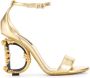 Dolce & Gabbana Sandalen met hak Goud - Thumbnail 1
