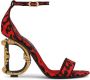 Dolce & Gabbana Sandalen met luipaardprint Rood - Thumbnail 1