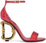 Dolce & Gabbana Baroque DG leren 105mm sandalen Rood - Thumbnail 1