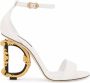 Dolce & Gabbana Sandalen met open neus dames Lamsleer Lamsleer geitenleer leer 35 5 Wit - Thumbnail 1