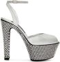 Dolce & Gabbana 150mm sandalen met plateauzool en stras Zilver - Thumbnail 1