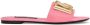 Dolce & Gabbana Lakleren sandalen met logo Roze - Thumbnail 1