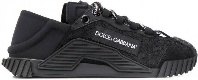 Dolce & Gabbana Sneakers met contrasterend vlak Zwart