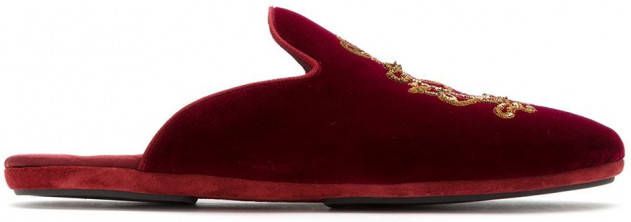 Dolce & Gabbana Sneakers met geborduurd logo Rood