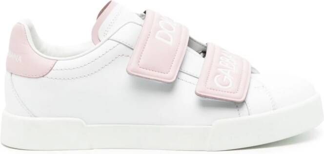 Dolce & Gabbana Sneakers met klittenband Roze