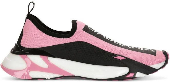 Dolce & Gabbana Fast mesh sneakers Roze