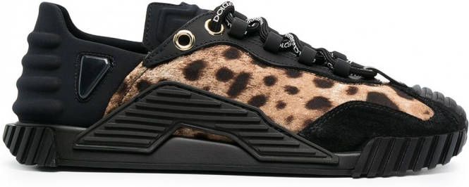 Dolce & Gabbana Sneakers met luipaardprint Bruin