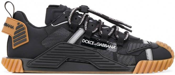 Dolce & Gabbana Sorrento sneakers van gemixt materiaal Zwart
