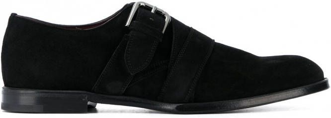 Dolce & Gabbana Suède gespschoenen Zwart