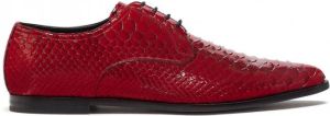 Dolce & Gabbana Derby schoenen met textuur Rood