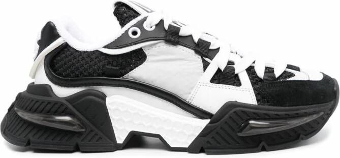 Dolce & Gabbana Tweekleurige sneakers Zwart