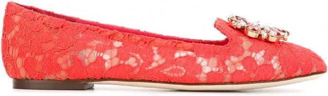 Dolce & Gabbana Vally slippers Rood