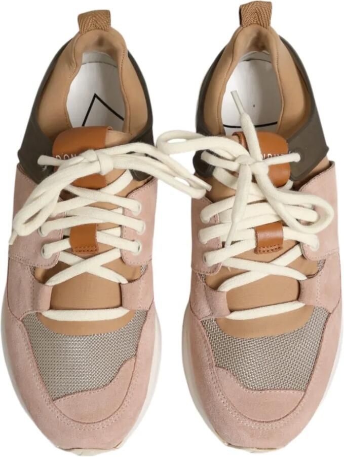 DONDUP Suède sneakers met vlakken Roze - Foto 2