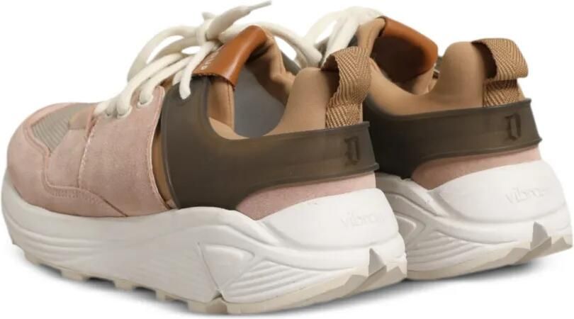 DONDUP Suède sneakers met vlakken Roze - Foto 4