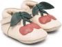 Donsje Babyschoenen met kersenpatch Beige - Thumbnail 1
