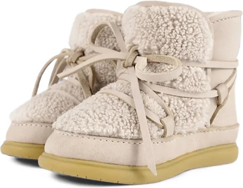 Donsje Ceysa shearling wrap-around boots Beige