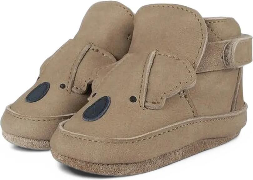 Donsje Morris babyschoentjes met koala-applicatie Bruin