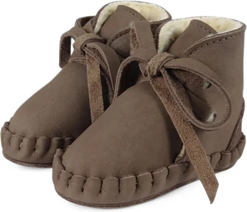Donsje Pina Classic Booties leather pre-walkers Bruin