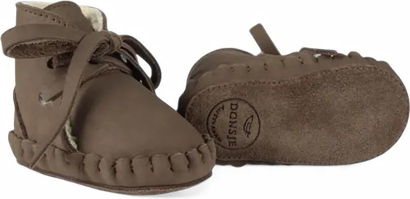 Donsje Pina Classic Booties leather pre-walkers Bruin - Foto 3