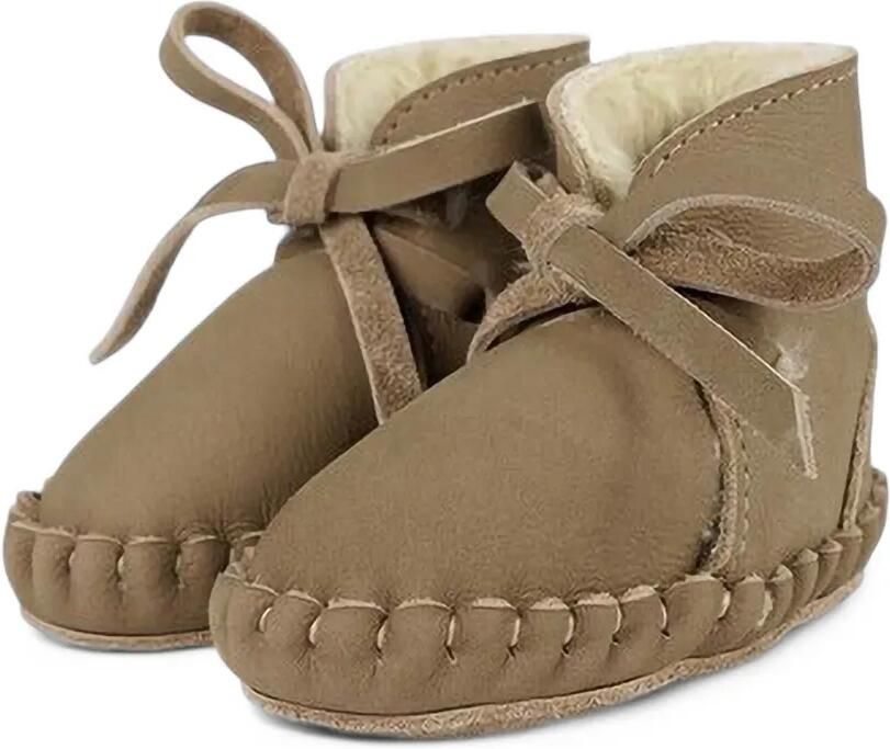 Donsje Pina Classic lace-up whipstitch boots Bruin