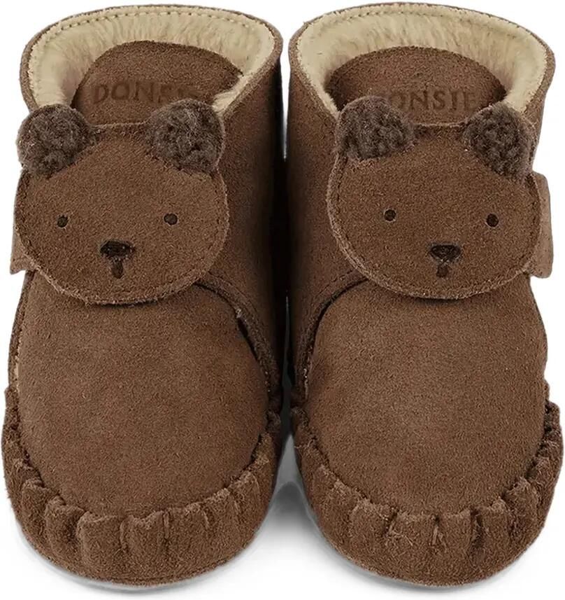 Donsje Pouty Booties bear-motif touch-strap shoes Bruin - Foto 2