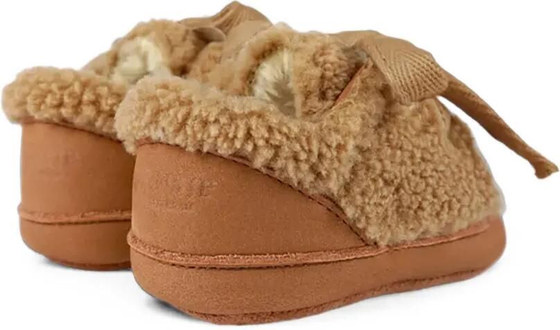 Donsje Rije leren babyschoentjes met lammyafwerking Bruin - Foto 3