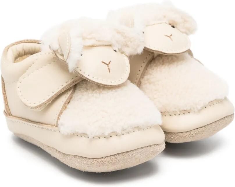 Donsje Slofjes met schapengezicht Beige - Foto 2