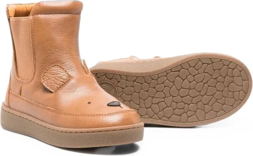 Donsje Thuru animal-patch leather boots Bruin - Foto 3