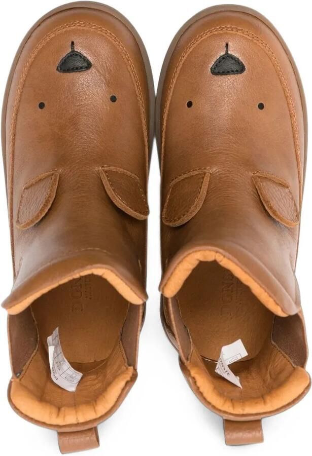 Donsje Thuru animal-patch leather boots Bruin - Foto 2