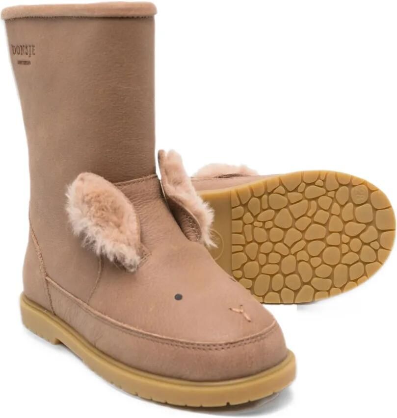 Donsje Wadudu animal-detail leather boots Bruin - Foto 2