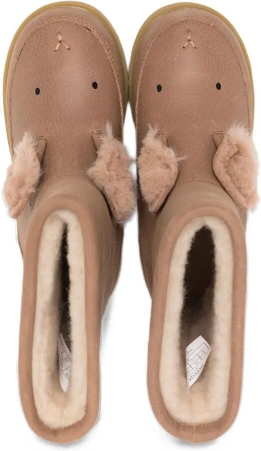Donsje Wadudu animal-detail leather boots Bruin - Foto 3