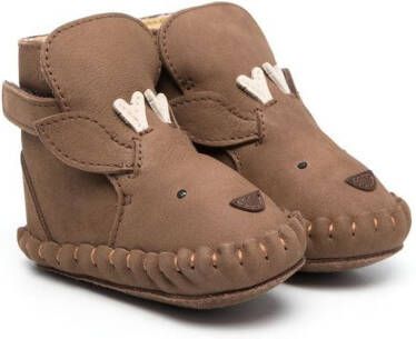 Donsje Laarzen met imitatiebont Bruin