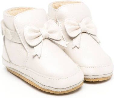 Donsje Leren laarzen Beige