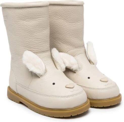 Donsje Leren laarzen Beige