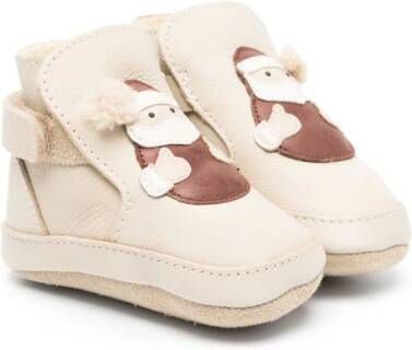 Donsje Leren laarzen Beige