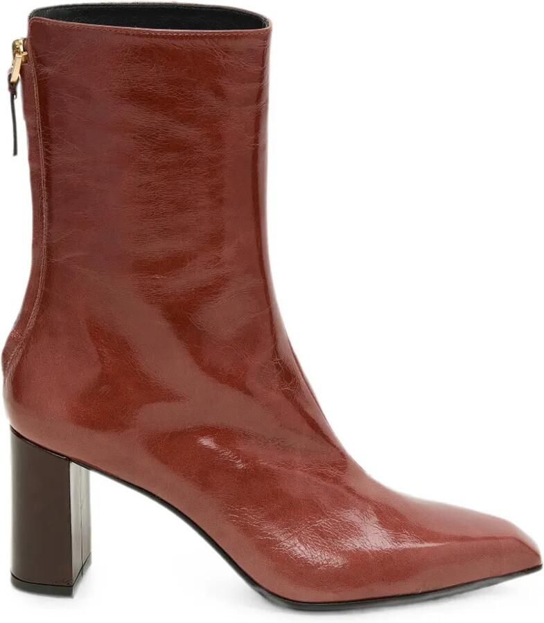 Dorothee Schumacher Crackle Shine enkellaarzen Rood - Foto 1