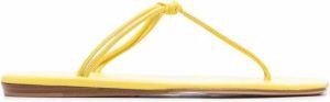 Dorothee Schumacher Leren sandalen Geel