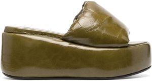 Dorothee Schumacher Sandalen met plateazool Groen