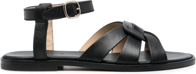 Doucal's Leren sandalen Zwart