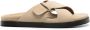 Doucal's cross-strap suede sandals Beige - Thumbnail 1