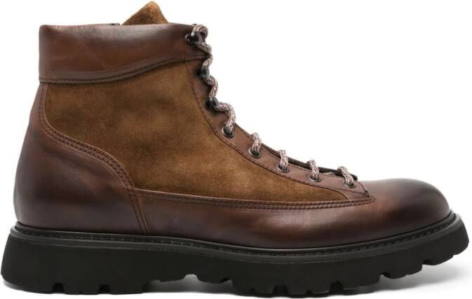 Doucal's Denver leren enkellaarzen Bruin