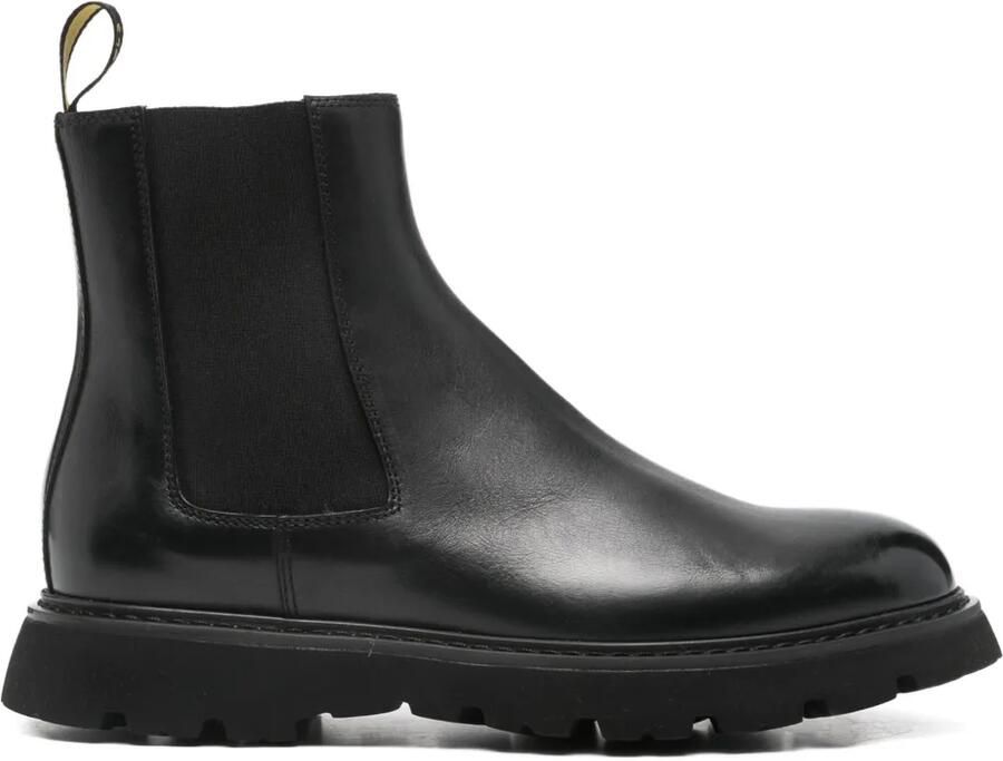 Doucal's 30 mm Chelsea laarzen met chunky zool Zwart