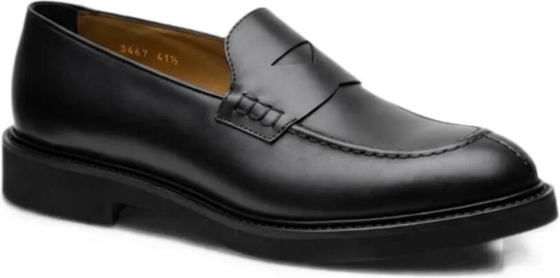 Doucal's Adler leather loafers Zwart