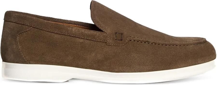 Doucal's Adler slip-on loafers met ronde neus Bruin