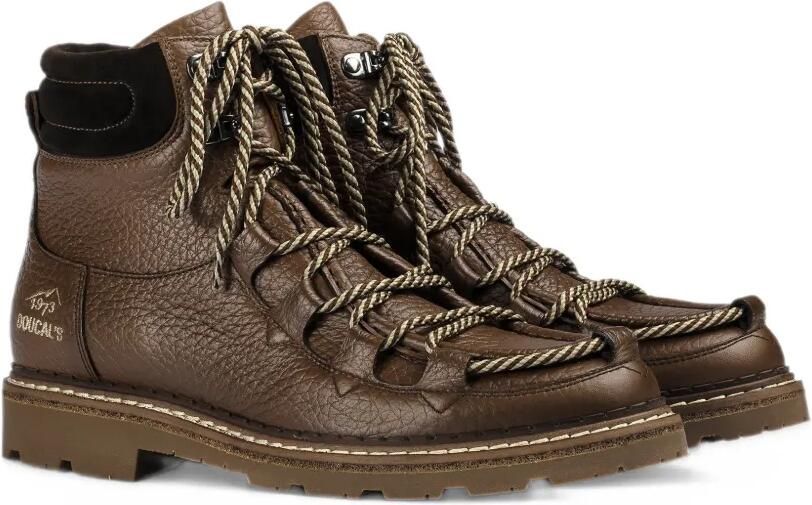 Doucal's Belvedere pebbled-leather boots Bruin
