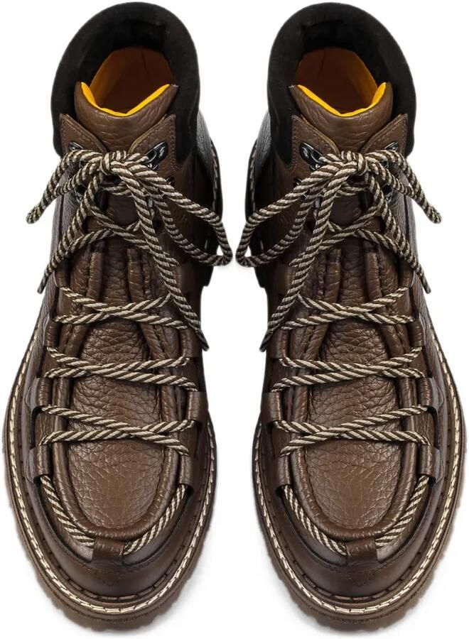 Doucal's Belvedere pebbled-leather boots Bruin - Foto 2