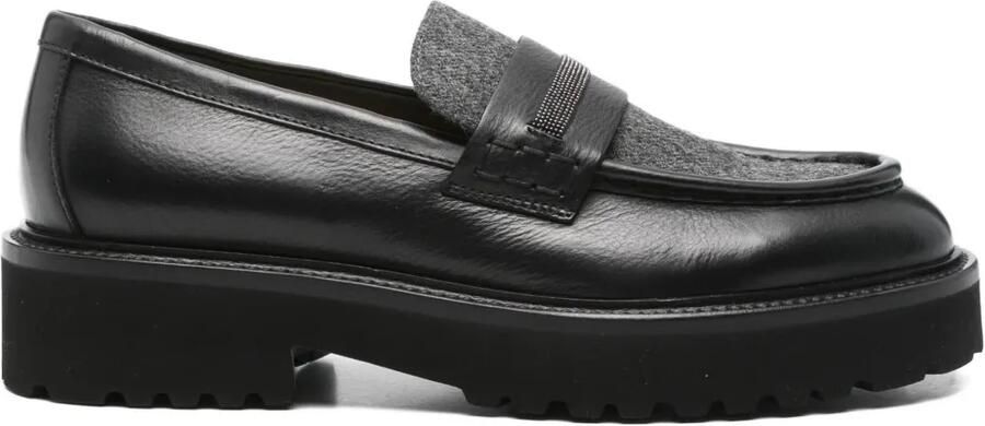 Doucal's Bermeo penny loafers Zwart